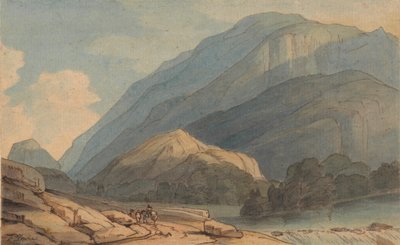 De ingang naar Borrowdale door Francis Towne