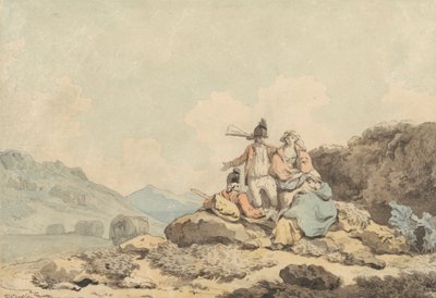 Soldaten en Boerenvrouwen door Francis Wheatley