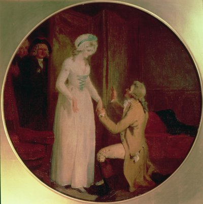 Jonge Marlow en Miss Hardcastle, scène uit 