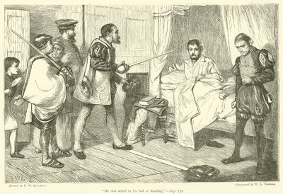 Hij werd in zijn bed in Reading gegrepen door Francis Wilfred Lawson