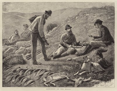 Lunch op de heide door Francis Wilfred Lawson