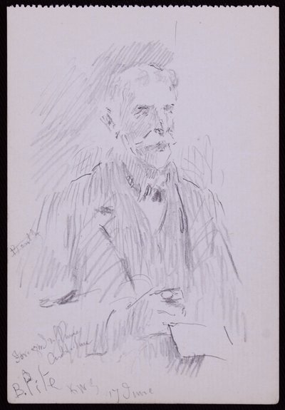 Portret van A Beresford Pite door Francis Wilfred Lawson