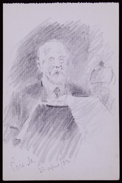 Portret van Alfred Powell door Francis Wilfred Lawson