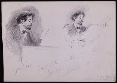 Portret van Arnold Dolmetsch door Francis Wilfred Lawson