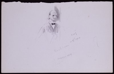 Portret van Arthur Rackham door Francis Wilfred Lawson