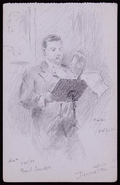 Portret van Basil Ionides door Francis Wilfred Lawson