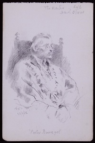 Portret van Basil Oliver door Francis Wilfred Lawson