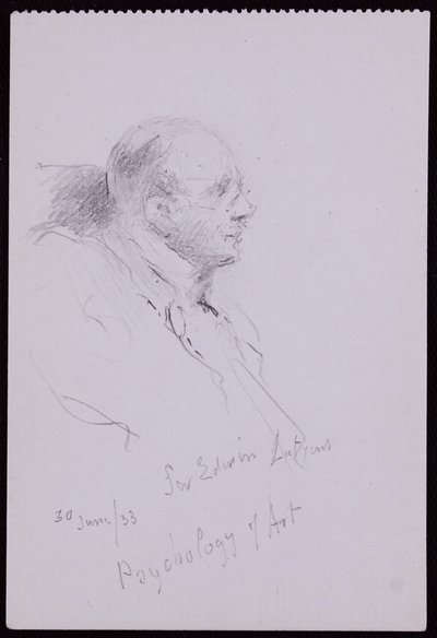 Portret van Edwin Lutyens door Francis Wilfred Lawson