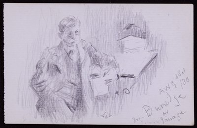 Portret van FV Burridge door Francis Wilfred Lawson
