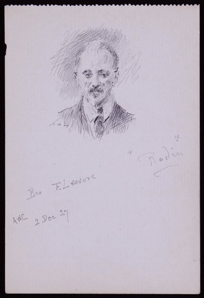 Portret van Frederick Lessore door Francis Wilfred Lawson