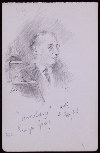 Portret van George Kruger Gray door Francis Wilfred Lawson