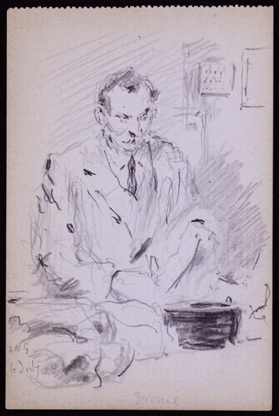 Portret van Gilbert? Bayes, ca. 1928 door Francis Wilfred Lawson