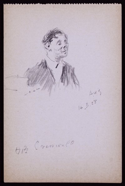Portret van HB Cresswell door Francis Wilfred Lawson