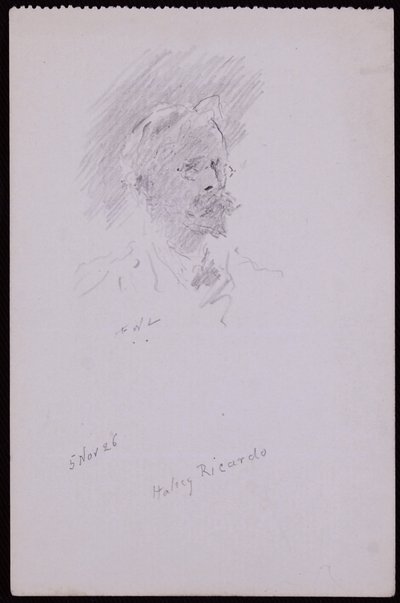 Portret van Halsey Ricardo door Francis Wilfred Lawson