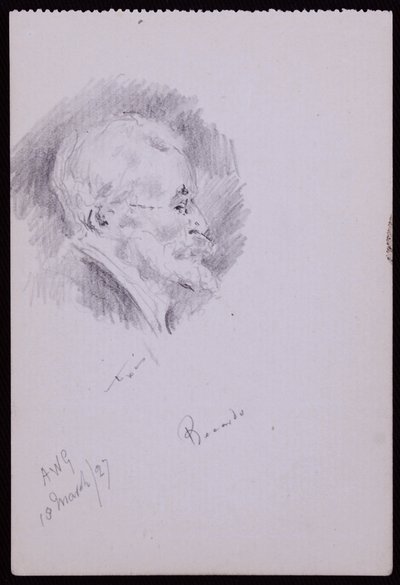 Portret van Halsey Ricardo door Francis Wilfred Lawson