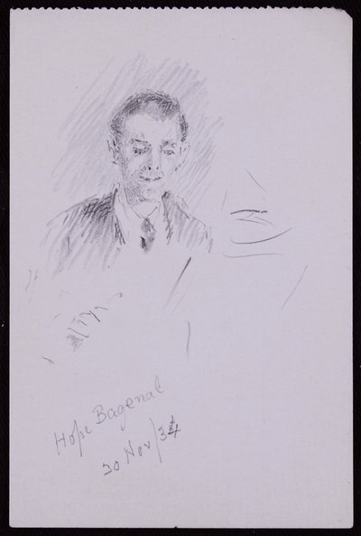 Portret van Hope Bagenal door Francis Wilfred Lawson