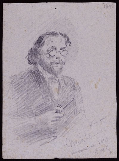 Portret van JT Micklethwaite door Francis Wilfred Lawson