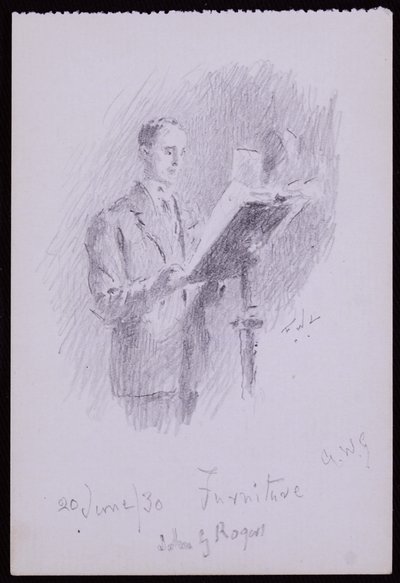 Portret van John G Rogers door Francis Wilfred Lawson