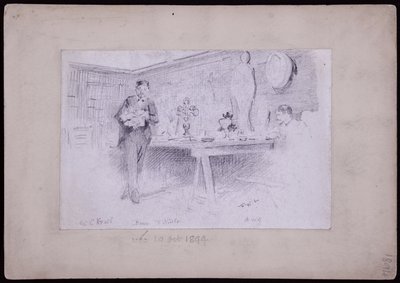 Portret van Karl Krall door Francis Wilfred Lawson
