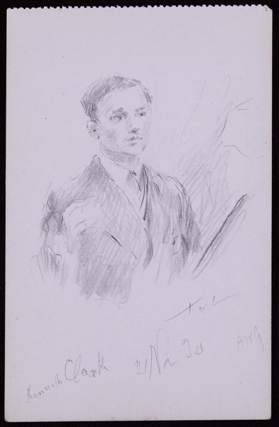 Portret van Kenneth Clarke door Francis Wilfred Lawson