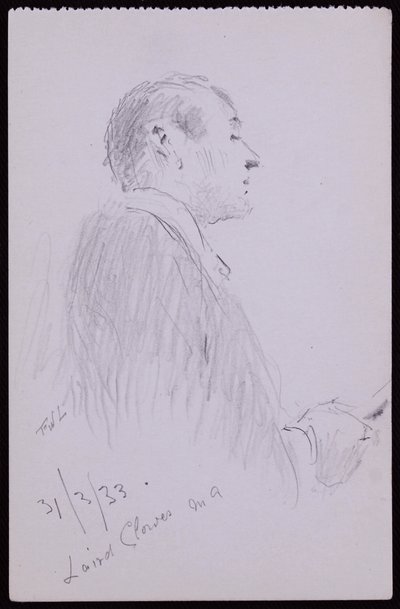 Portret van Laird Clowes door Francis Wilfred Lawson