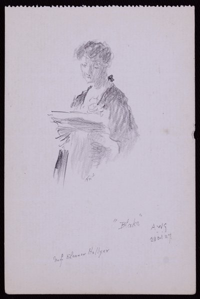 Portret van Miss Eleanor Hellyer door Francis Wilfred Lawson