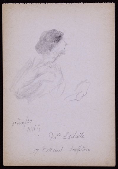 Portret van mevrouw Arundel Esdaile door Francis Wilfred Lawson
