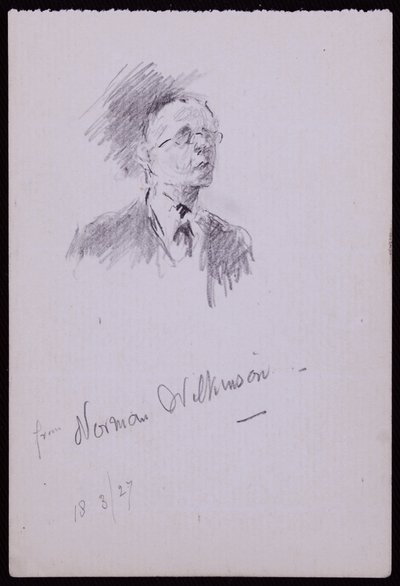 Portret van Norman Wilkinson door Francis Wilfred Lawson