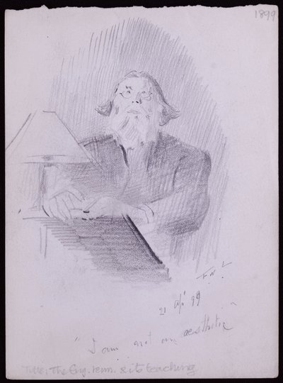 Portret van North ? door Francis Wilfred Lawson