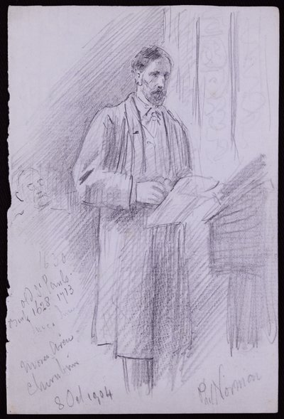 Portret van Philip Norman door Francis Wilfred Lawson