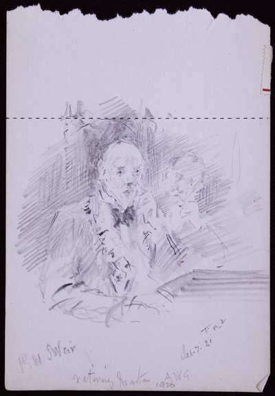 Portret van RW Schultz Weir door Francis Wilfred Lawson