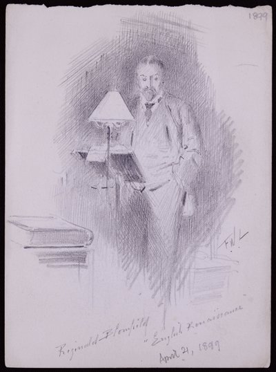 Portret van Reginald Blomfield door Francis Wilfred Lawson