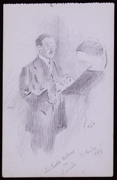 Portret van Sir Charles Holmes door Francis Wilfred Lawson