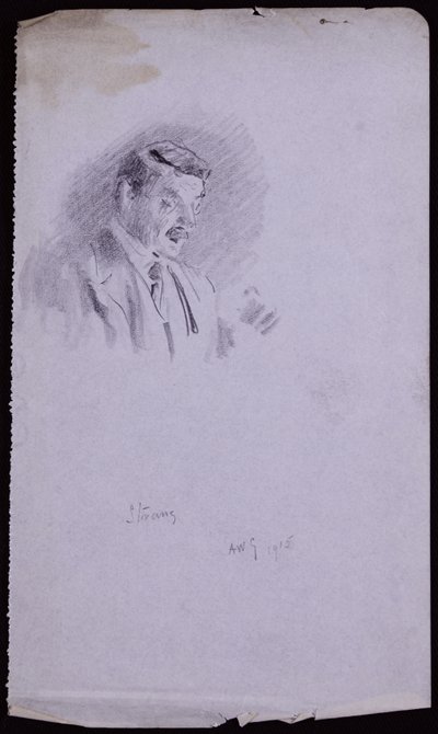 Portret van William Strang door Francis Wilfred Lawson