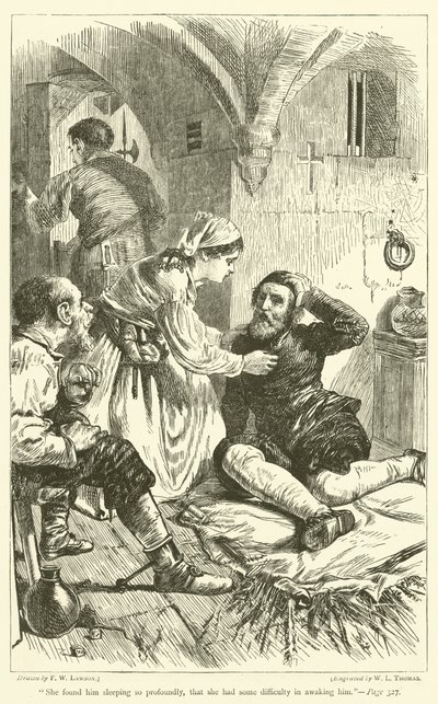 Ze vond hem zo diep in slaap dat ze moeite had hem wakker te maken door Francis Wilfred Lawson