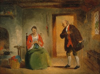 Interieurstudie door Francis William Edmonds