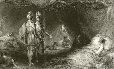 Het sterfbed van de rover door Francis William Topham