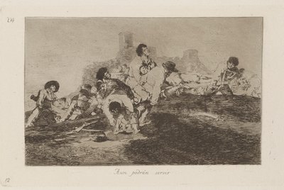 Ze kunnen nog van nut zijn, Plaat 24 uit Los desastres de la guerra (De rampen van de oorlog) door Francisco de Goya