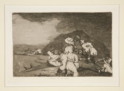 Bien te se est?, pl. 6 uit Los desastres de la guerra door Francisco de Goya