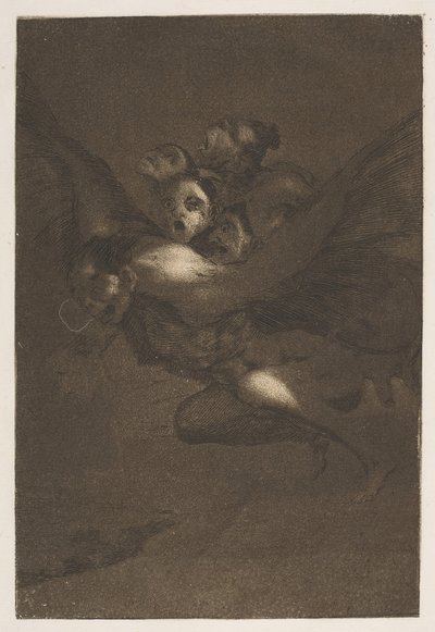 Bon Voyage, uit Los Caprichos, plaat 64, 1799 door Francisco de Goya