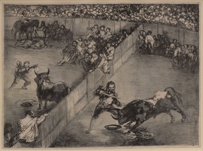Stierengevecht in een Verdeelde Ring door Francisco de Goya