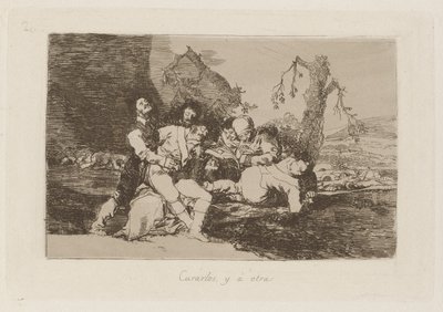 Curarlos, y ? otra (Maak Ze Beter, en Naar de Volgende), Plaat 20 uit Los desastres de la guerra (De Rampen van de Oorlog) door Francisco de Goya