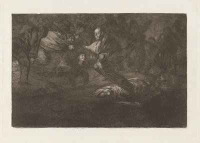 God Schept Hen en Ze Verenigen Zich, uit de serie Los disparates door Francisco de Goya