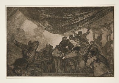 Disparate claro, pl. 15 uit de serie Los proverbios door Francisco de Goya