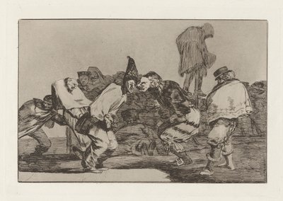 Disparate de carnabal, ook bekend als Alegrias antruejo, que mañana seras ceniza, uit de serie Los disparates door Francisco de Goya
