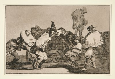 Disparate de carnabal (Carnavals dwaasheid), pl. 14 uit de serie Los proverbios door Francisco de Goya