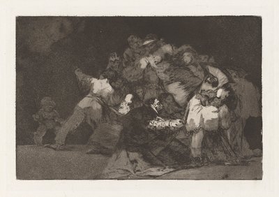 Disparate general, ook bekend als Unas de gato y habito de beato, uit de serie Los disparates door Francisco de Goya
