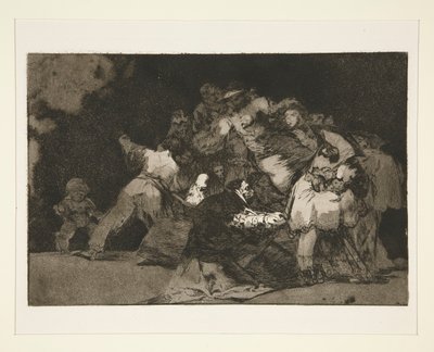 Disparate general (Algemene dwaasheid), pl. 9 uit de serie Los proverbios door Francisco de Goya