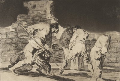 Disparates Los Proverbios, ca. 1816-23 gepubliceerd 1864 door Francisco de Goya