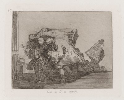 Dit is niet minder zo, plaat 67 uit de serie Los desastres de la guerra (De Rampen van de Oorlog) door Francisco de Goya